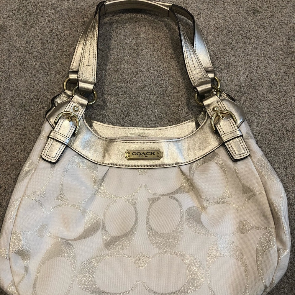 Gold Coach bag